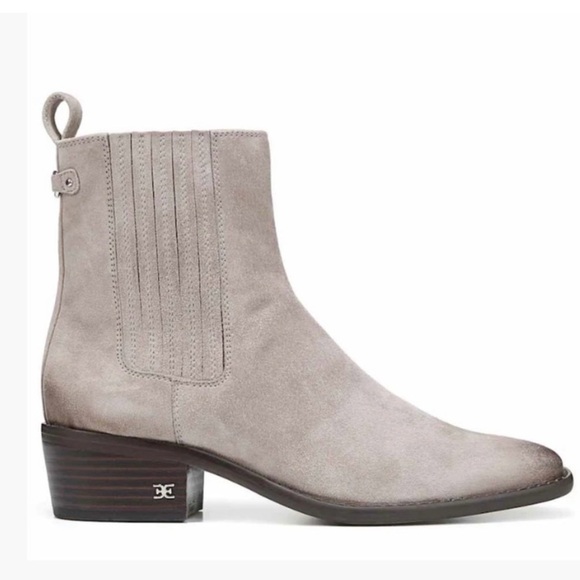 Sam Edelman Shoes - Sam Edelman Bronson bootie Gray western Size 6.5 Western boots, suede style